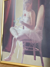 Load image into Gallery viewer, Stylish vintage art nouveau ballerina, ballet decorative mirror, collectibles piece, dance and dancing, theatre shows, interior design