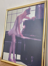 Load image into Gallery viewer, Wonderful vintage art nouveau, ballerina, ballet decorative mirror, collectibles piece, dancing picture, romantic gift, interior design