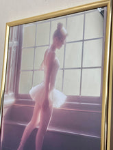 Load image into Gallery viewer, Beautiful vintage art nouveau style ballerina, decorative mirror, wall art, dance and dancing, interior design, retro style, romantic gift