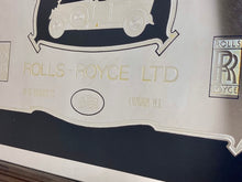 Load image into Gallery viewer, Art Deco vintage Rolls Royce advertising mirror, prestige automobile, car collectibles piece, England, Christmas gift