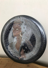 Load image into Gallery viewer, Art nouveau lady copper wall plaque,vintage sign  decorative  art, collectibles piece