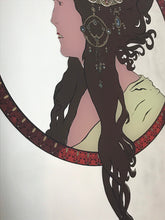 Load image into Gallery viewer, Glamorous vintage art nouveau picture mirror wall art lady collectibles