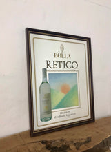 Load image into Gallery viewer, Vintage Bolla Retico Italian wine mirror wall art advertising collectibles piece