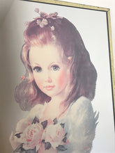 Load image into Gallery viewer, Vintage Victorian young girl, flowers pictures mirror, collectibles piece
