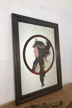 Load image into Gallery viewer, Glamorous vintage art nouveau picture mirror wall art lady collectibles