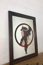 Load image into Gallery viewer, Glamorous vintage art nouveau picture mirror wall art lady collectibles