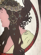 Load image into Gallery viewer, Glamorous vintage art nouveau picture mirror wall art lady collectibles
