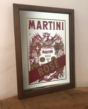 Load image into Gallery viewer, Martini rose vintage advertising mirror art deco Italian liquor drinks spirit collectibles