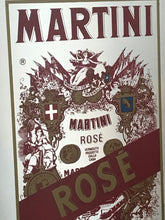 Load image into Gallery viewer, Martini rose vintage advertising mirror art deco Italian liquor drinks spirit collectibles