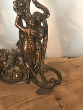 Load image into Gallery viewer, Beautiful 19th century Victorian antique brass classical rococo picture portrait frame ballroom dancing 1912