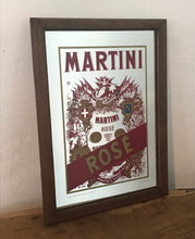 Load image into Gallery viewer, Martini rose vintage advertising mirror art deco Italian liquor drinks spirit collectibles