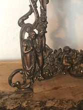 Load image into Gallery viewer, Beautiful 19th century Victorian antique brass classical rococo picture portrait frame ballroom dancing 1912