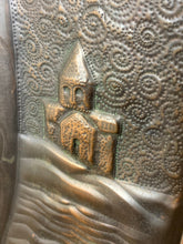 Load image into Gallery viewer, Vintage art nouveau lady copper plaque, wall art decoration, legend of Tamar