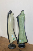 Load image into Gallery viewer, Mid century, designer art deco metal and plaster sculptures, art figure collectible abstract piece