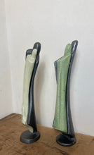 Load image into Gallery viewer, Mid century, designer art deco metal and plaster sculptures, art figure collectible abstract piece