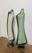 Load image into Gallery viewer, Mid century, designer art deco metal and plaster sculptures, art figure collectible abstract piece