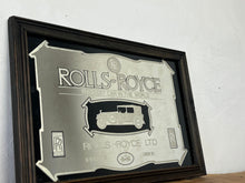 Load image into Gallery viewer, I see an advertisement featuring a sleek silver Rolls Royce car against a black background, complete with the iconic Rolls Royce logo. It looks very elegant and stylish.