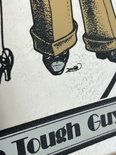 Load image into Gallery viewer, The tough guy gangster vintage mirror, Paul Bryn Davies, art deco, retro, kitsch, wall art, illustration.