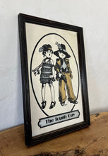 Load image into Gallery viewer, The tough guy gangster vintage mirror, Paul Bryn Davies, art deco, retro, kitsch, wall art, illustration.