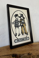 Load image into Gallery viewer, The tough guy gangster vintage mirror, Paul Bryn Davies, art deco, retro, kitsch, wall art, illustration.