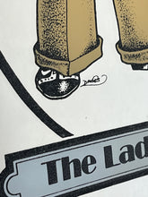 Load image into Gallery viewer, The ladies man gangster vintage mirror, Paul Bryn Davies, art deco, retro, kitsch, wall art, illustration.