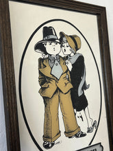 Load image into Gallery viewer, The ladies man gangster vintage mirror, Paul Bryn Davies, art deco, retro, kitsch, wall art, illustration.