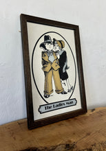 Load image into Gallery viewer, The ladies man gangster vintage mirror, Paul Bryn Davies, art deco, retro, kitsch, wall art, illustration.