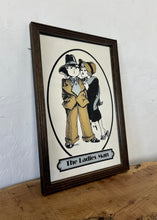 Load image into Gallery viewer, The ladies man gangster vintage mirror, Paul Bryn Davies, art deco, retro, kitsch, wall art, illustration.