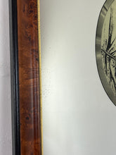 Load image into Gallery viewer, The mirror depicts a glamorous Victorian lady in an oval design with a noir effect, and it includes intricate details and a provocative finish. The walnut frame is of high quality and dates back to the 1920s.