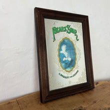 Load image into Gallery viewer, An Appealing Vintage mid-century Pears Soap Advertising mirror featuring an antique child in an oval frame with a Victorian intricate border and stand-out fonts with a green hint.