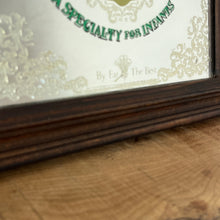 Load image into Gallery viewer, An Appealing Vintage mid-century Pears Soap Advertising mirror featuring an antique child in an oval frame with a Victorian intricate border and stand-out fonts with a green hint.