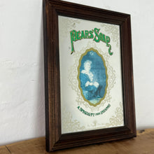 Load image into Gallery viewer, An Appealing Vintage mid-century Pears Soap Advertising mirror featuring an antique child in an oval frame with a Victorian intricate border and stand-out fonts with a green hint.