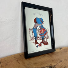 Load image into Gallery viewer, A beautiful mirror showcasing a young child in bright farm attire hugging against a backdrop of farm animals, creating a joyful and heartwarming piece.