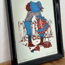 Load image into Gallery viewer, A beautiful mirror showcasing a young child in bright farm attire hugging against a backdrop of farm animals, creating a joyful and heartwarming piece.