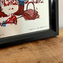 Load image into Gallery viewer, A beautiful mirror showcasing a young child in bright farm attire hugging against a backdrop of farm animals, creating a joyful and heartwarming piece.