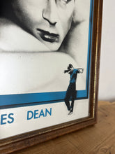 Load image into Gallery viewer, This is a vintage mirror featuring James Dean, the iconic movie actor. It is a unique collectible item that showcases excellent detail in depicting the actor's signature pose and famous look.