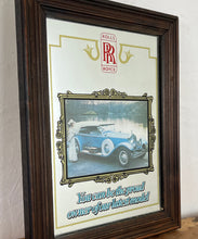 Load image into Gallery viewer, glamourous design with antique picture of the luxury car in intricate finish, excellent quote in stylish fonts with a detailed gold border and red logo of the brand.