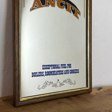 Load image into Gallery viewer, Striking Ancit fuel mirror with vivid bold fonts on the branding with further wording toward the bottom with an intricate Victorian border to create a stand-out advertising piece.