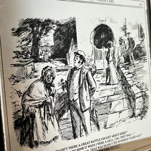 Load image into Gallery viewer, Vintage punch London magazine mirror, glass plaque, humorous advertising, collectible piece, Edwardian wall art, picture mirror,