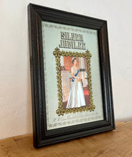 Load image into Gallery viewer, Beautiful vintage Silver Jubilee collectable mirror, Queen Elizabeth II, Royal souvenir, memorabilia wall art, queen portrait, british