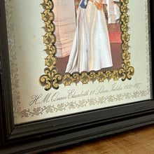 Load image into Gallery viewer, Beautiful vintage Silver Jubilee collectable mirror, Queen Elizabeth II, Royal souvenir, memorabilia wall art, queen portrait, british