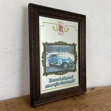 Load image into Gallery viewer, glamourous design with antique picture of the luxury car in intricate finish, excellent quote in stylish fonts with a detailed gold border and red logo of the brand.