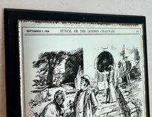 Load image into Gallery viewer, Edwardian piece featuring a male tourist and old lady in the background is a village effect, with a funny satirical quote toward the bottom, a lovely collectible piece.