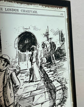 Load image into Gallery viewer, Edwardian piece featuring a male tourist and old lady in the background is a village effect, with a funny satirical quote toward the bottom, a lovely collectible piece.