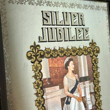 Load image into Gallery viewer, Beautiful vintage Silver Jubilee collectable mirror, Queen Elizabeth II, Royal souvenir, memorabilia wall art, queen portrait, british