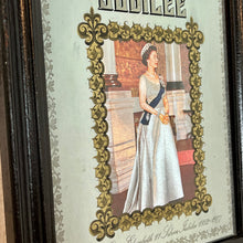 Load image into Gallery viewer, Beautiful vintage Silver Jubilee collectable mirror, Queen Elizabeth II, Royal souvenir, memorabilia wall art, queen portrait, british