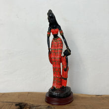 Load image into Gallery viewer, Vintage art nouveau lady and child figure, art sculpture, home ornaments, interior design, beautiful statue, vogue style, fashion piece