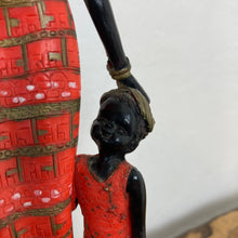Load image into Gallery viewer, Vintage art nouveau lady and child figure, art sculpture, home ornaments, interior design, beautiful statue, vogue style, fashion piece