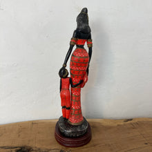 Load image into Gallery viewer, Vintage art nouveau lady and child figure, art sculpture, home ornaments, interior design, beautiful statue, vogue style, fashion piece