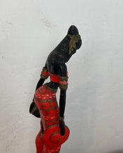 Load image into Gallery viewer, Vintage art nouveau lady and child figure, art sculpture, home ornaments, interior design, beautiful statue, vogue style, fashion piece